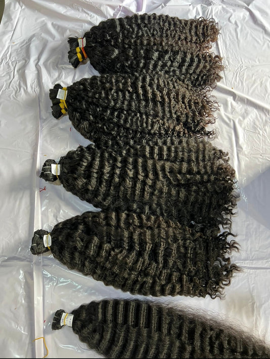 22" 3 bundles + 5x5 Closure Burmese Curly (Double Drawn)